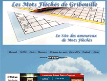 Tablet Screenshot of lesmotsflechesdegribouille.com